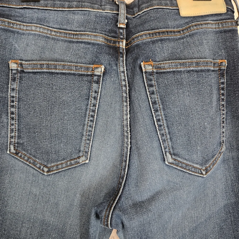 Everlane‎ Dark Blue Wash Cotton Blend The High Rise Skinny Jean Size 28 Ankle